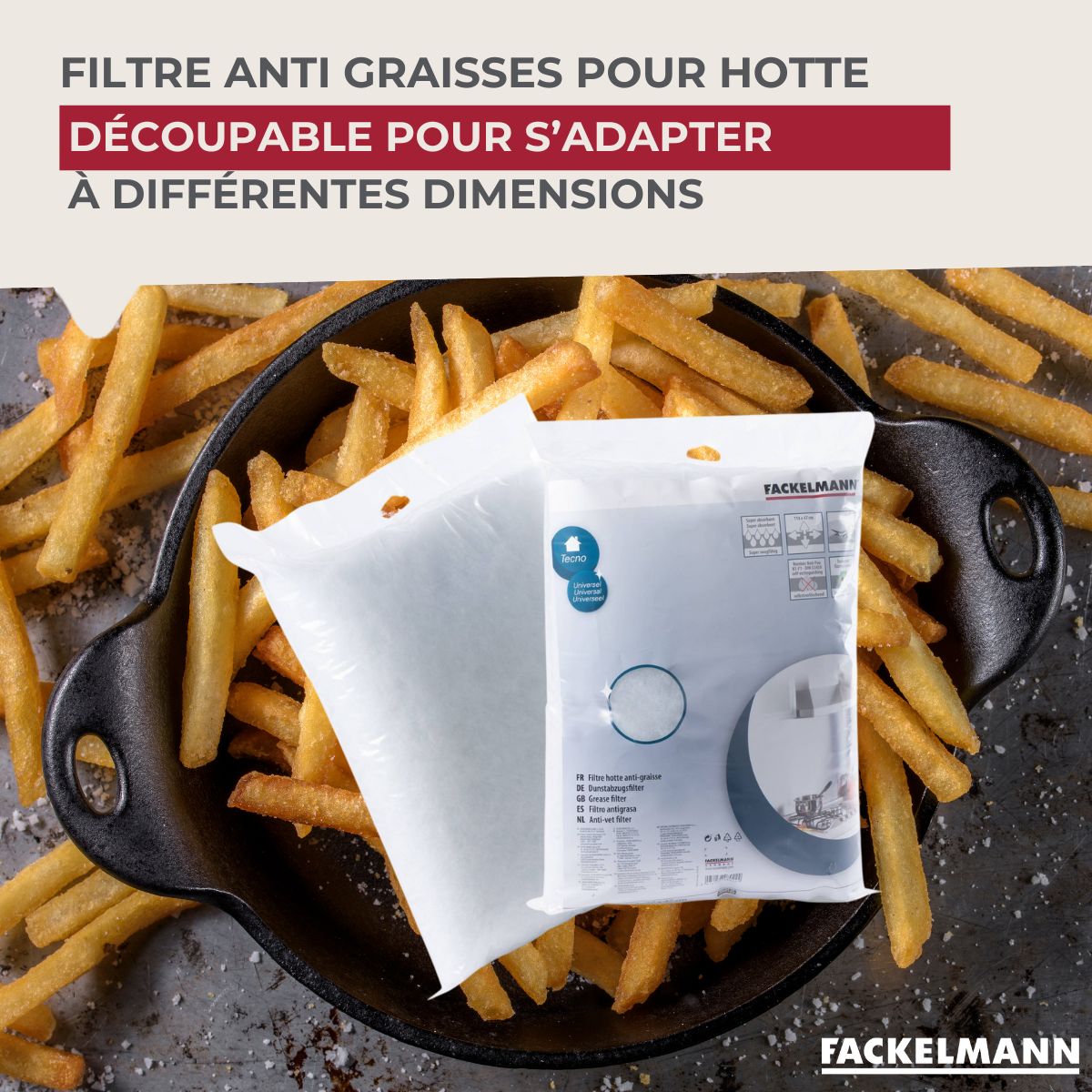 Filtre pour hotte anti-graisse 114 x 47 cm  Accessoires pour hotte et friture Fackelmann - Mathon - 2