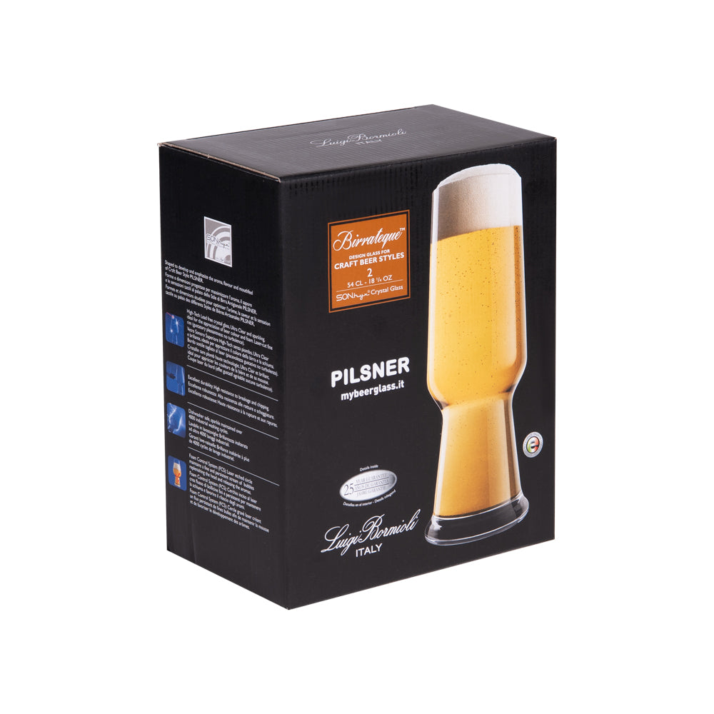 Coffret de 2 verres à bière birrateque pilsner 54 cl Bormioli Luigi - Mathon - 2