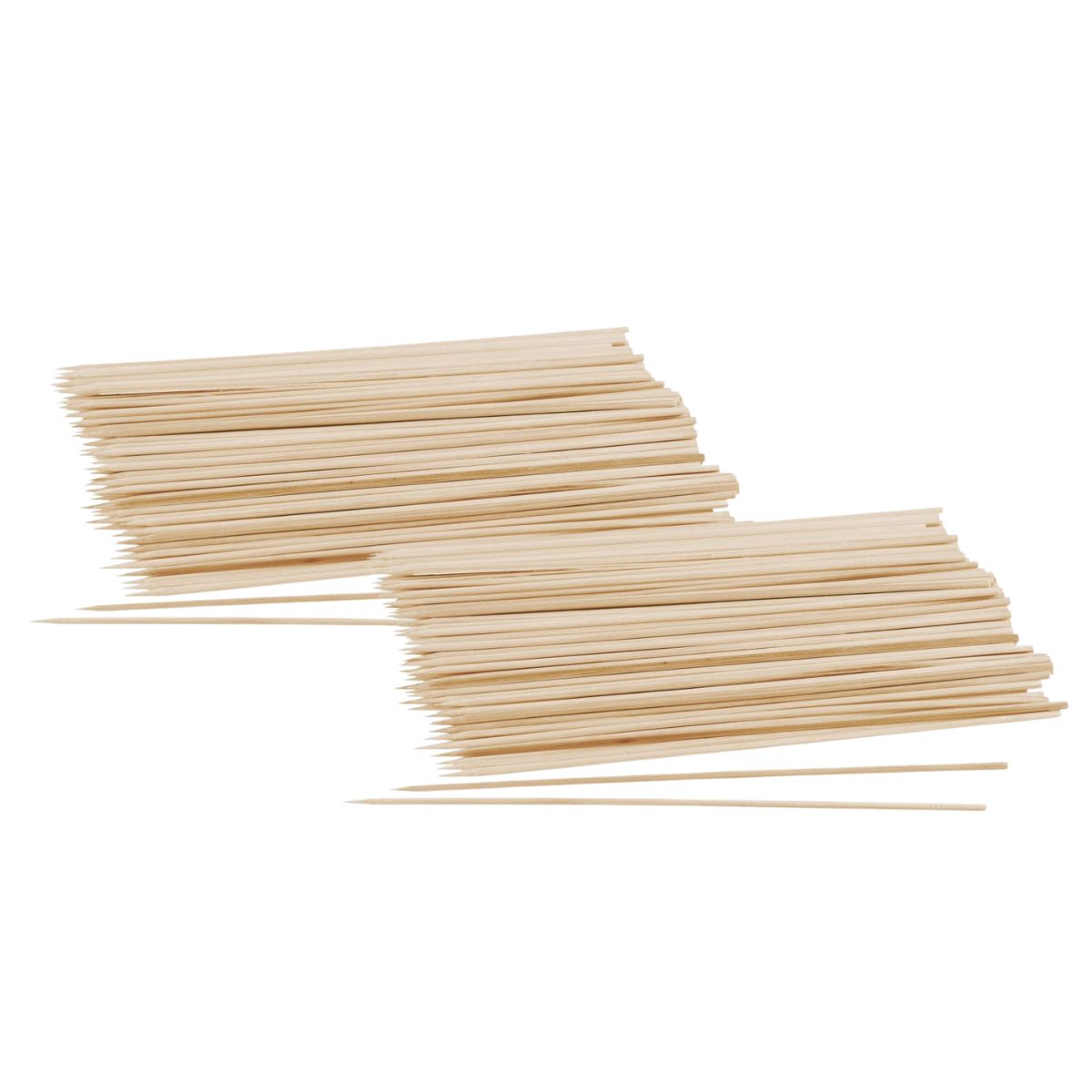 Lot de 100 piques en bois pour brochettes de 25 cm  Nature Fackelmann - Mathon - 1