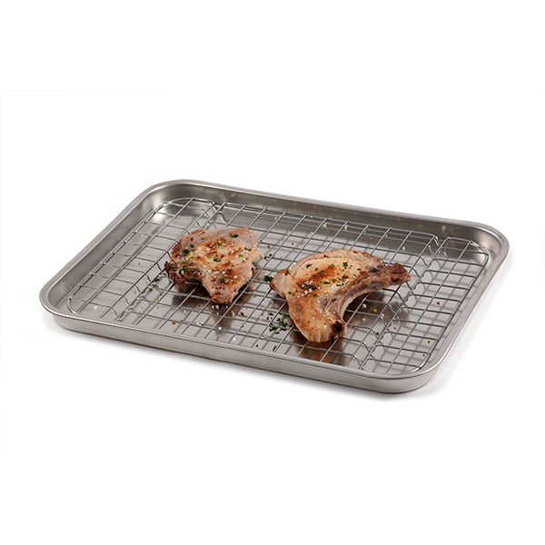 Grille pour plat à four 28x20 cm  Steel Pan - Mathon - 4