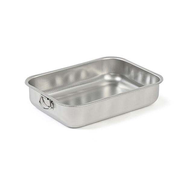 Plat à four rectangulaire en inox 40 x 28 cm  Steel Pan - Mathon - 1