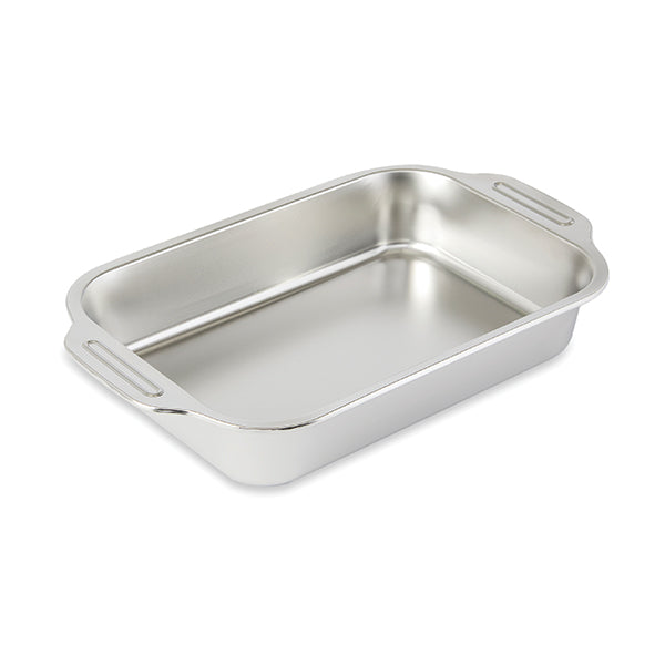 Plat à four inox rectangulaire avec anses 32 × 19 cm Mathon - Mathon
