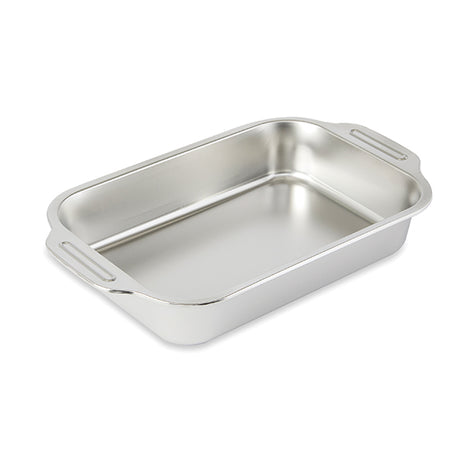 Plat à four inox rectangulaire avec anses  32 × 19 cm Mathon - Mathon - 1