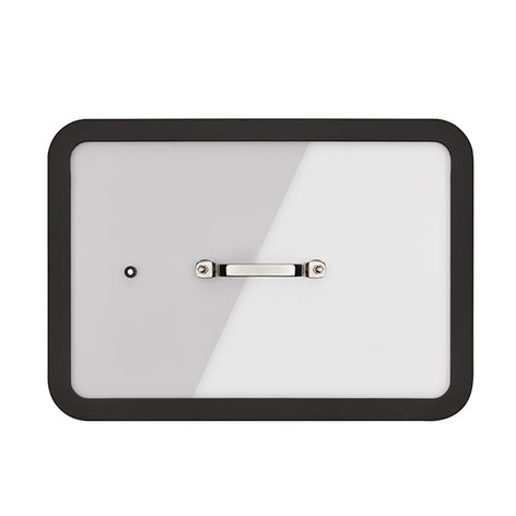 Plat à four en inox avec couvercle transparent 36 x 25 cm Inoxriv - Mathon - 2