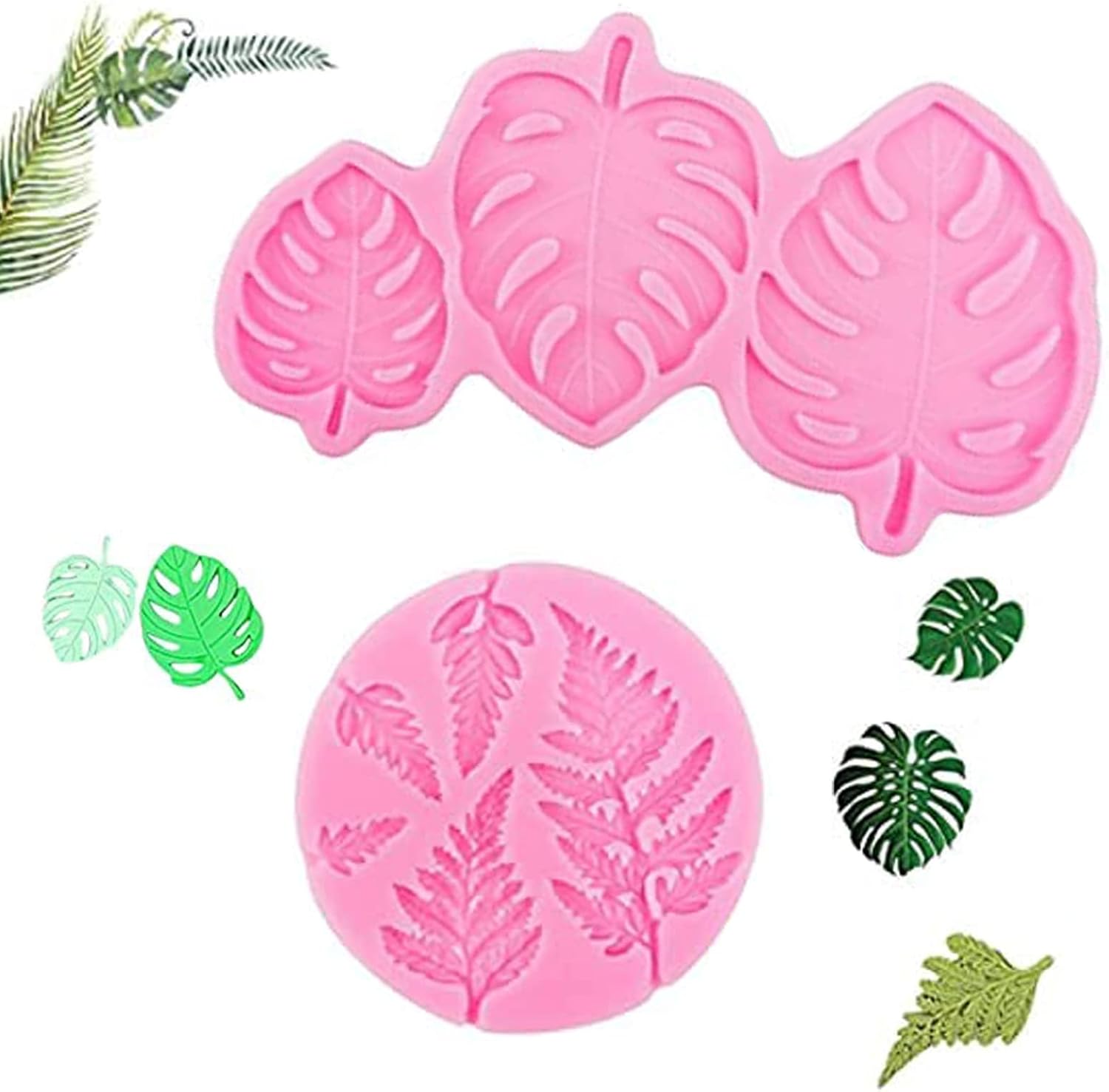 2 Moule à Fudge en Silicone Rose Vendos85 - Mathon