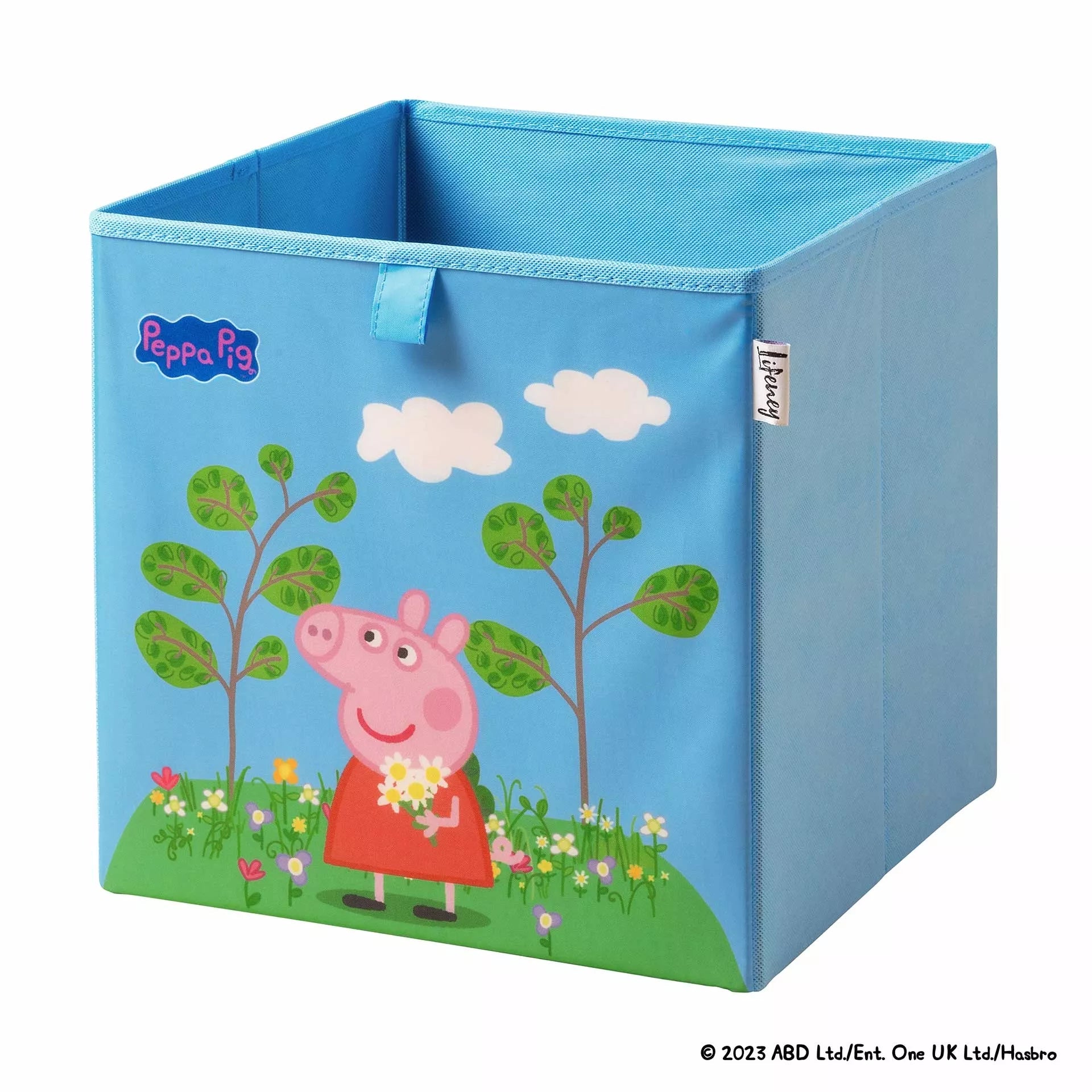 Boîte de rangement bleue Peppa compatible Kallax Lifeney Peppa Pig Fackelmann - Mathon - 1