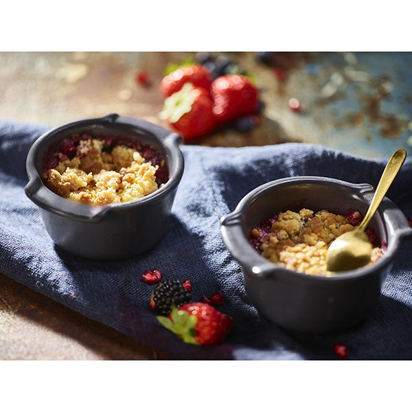 Set de 2 ramequins en céramique 11 cm Appolia ardoise Peugeot - Mathon - 2