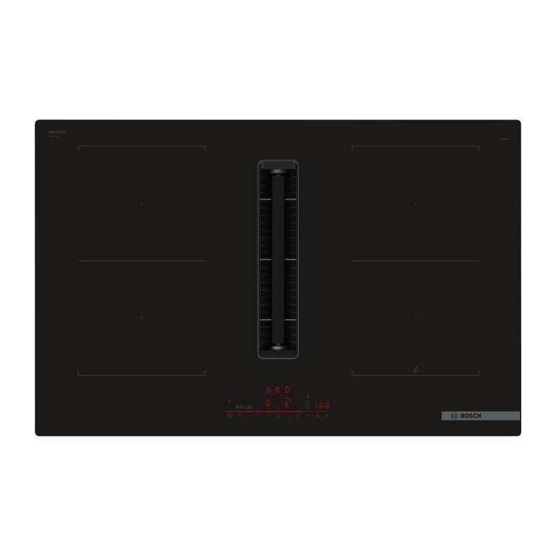 Table Induction Aspirante -   Ser6 - Pvq811h26e Noir - 4-foyers - Home Connect - L802xp522 Mm Bosch - Mathon - 1