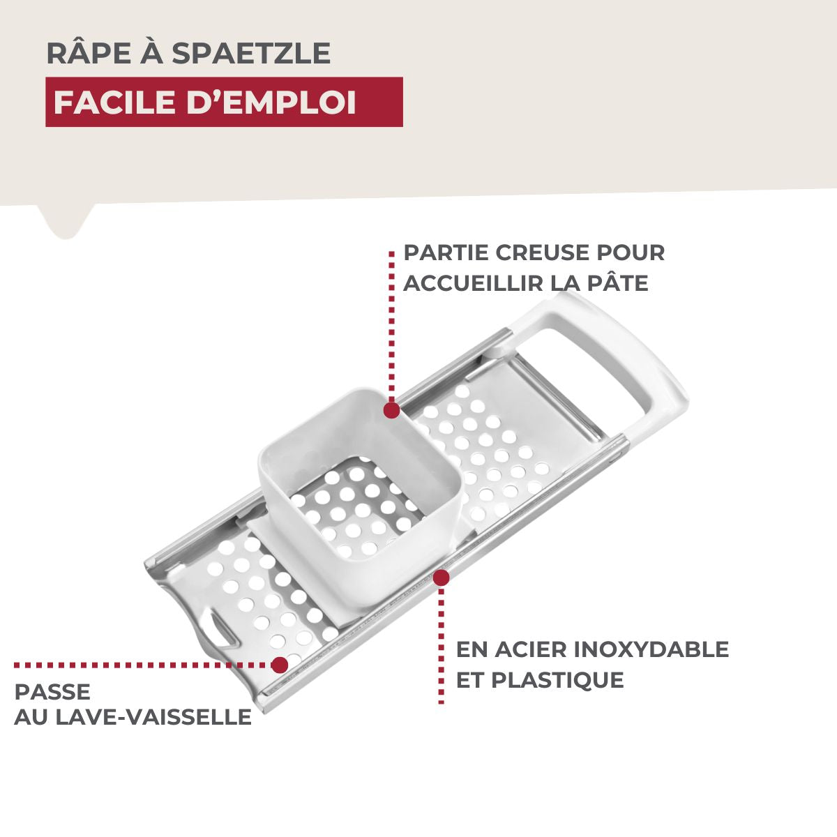 Plaque à spätzle 33 cm  Handmade Tradition Fackelmann - Mathon - 4