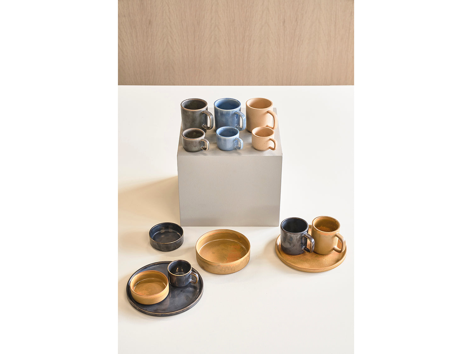 Set de 2 mugs FJORD en porcelaine Crème Villa Collection - Mathon - 8