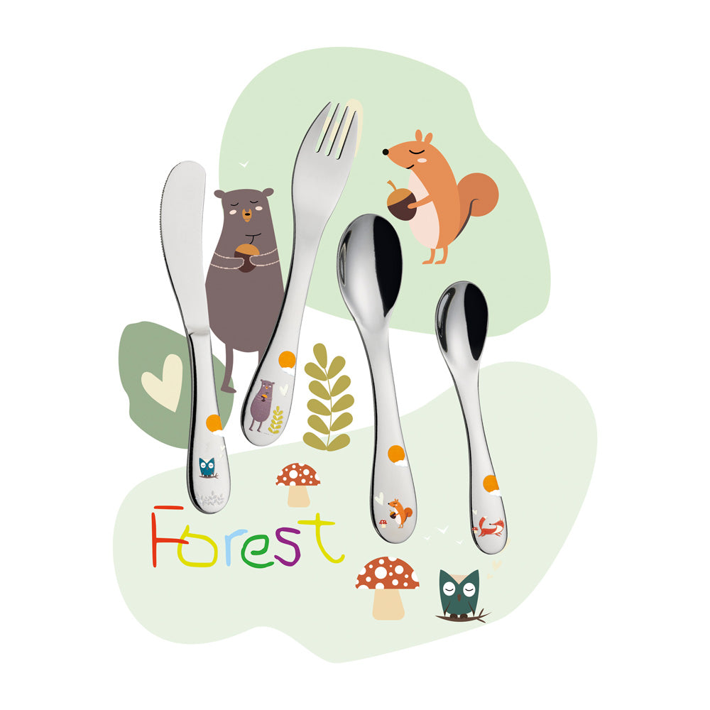 Couverts enfants Forest 4 pièces Cilio - Mathon - 1