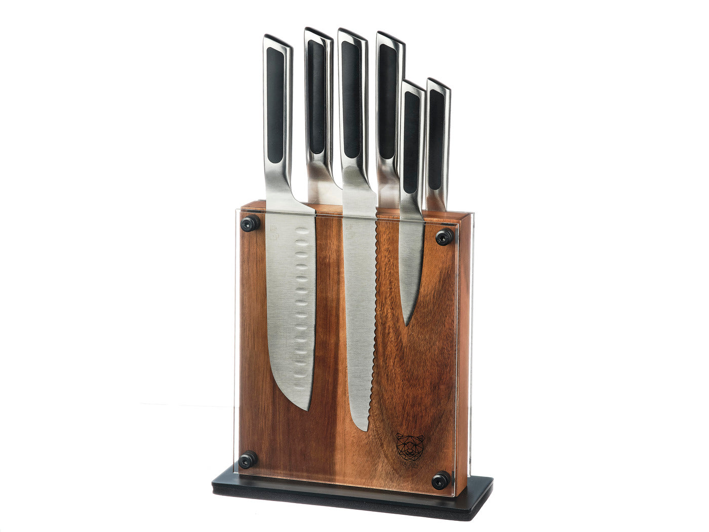 Lot de 7 couteaux de cuisine en inox noir D Björn - Mathon - 1