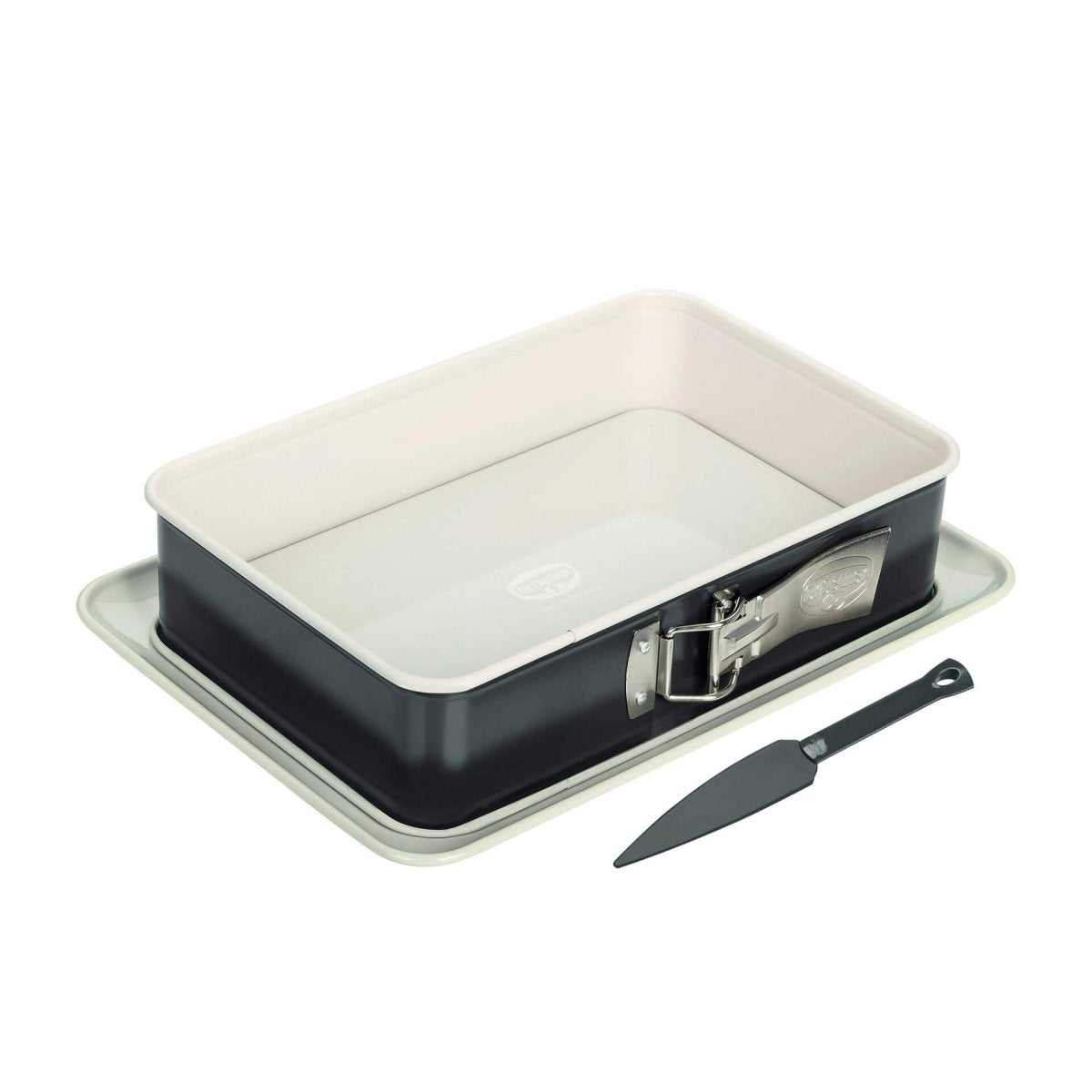 Moule à charnière rectangulaire en acier émaillé avec spatule Dr. Oetker Exclusive Dr. Oetker - Mathon - 1