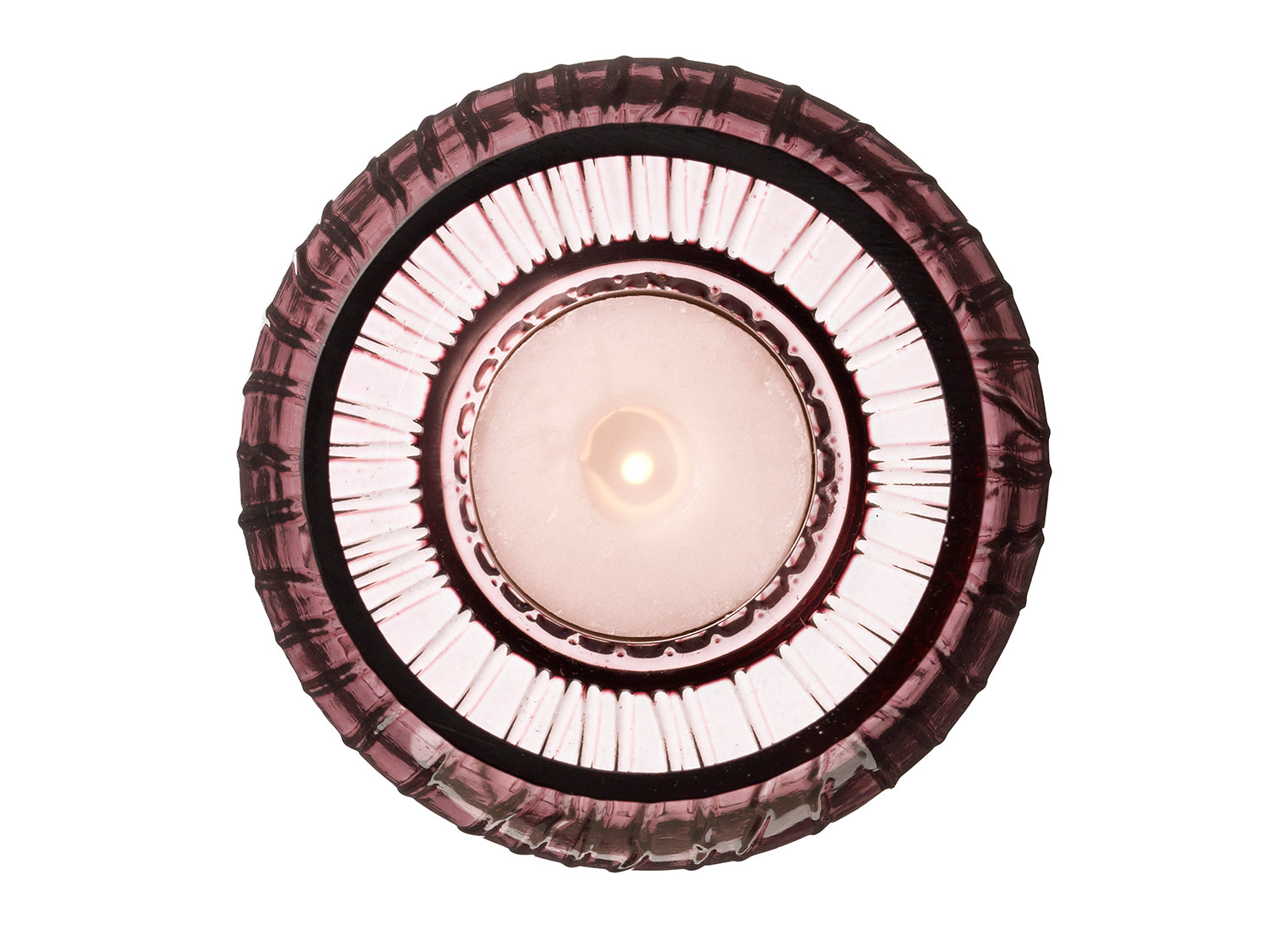 Set de 2 photophores KUSINTHA en verre Rose Bitz - Mathon - 3