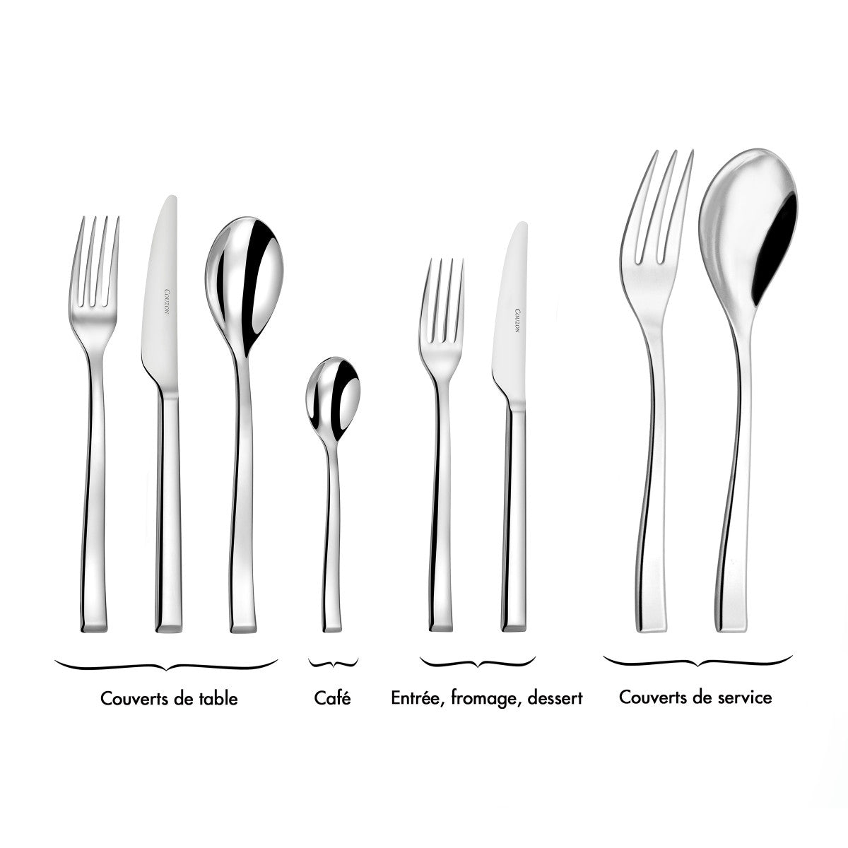 Side - Ménagère 24 pièces en coffret Couzon - Mathon - 6