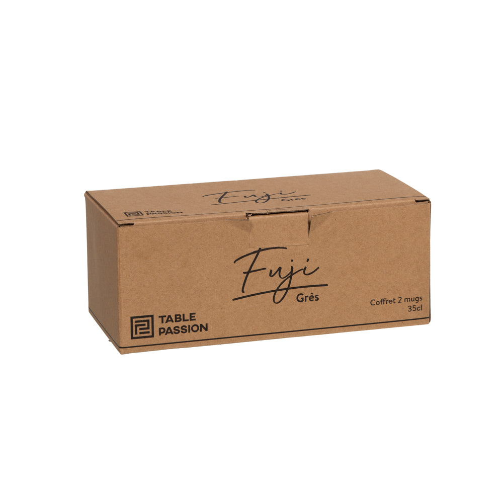 Coffret de 2 mugs Fuji 35 cl Table passion - Mathon - 2