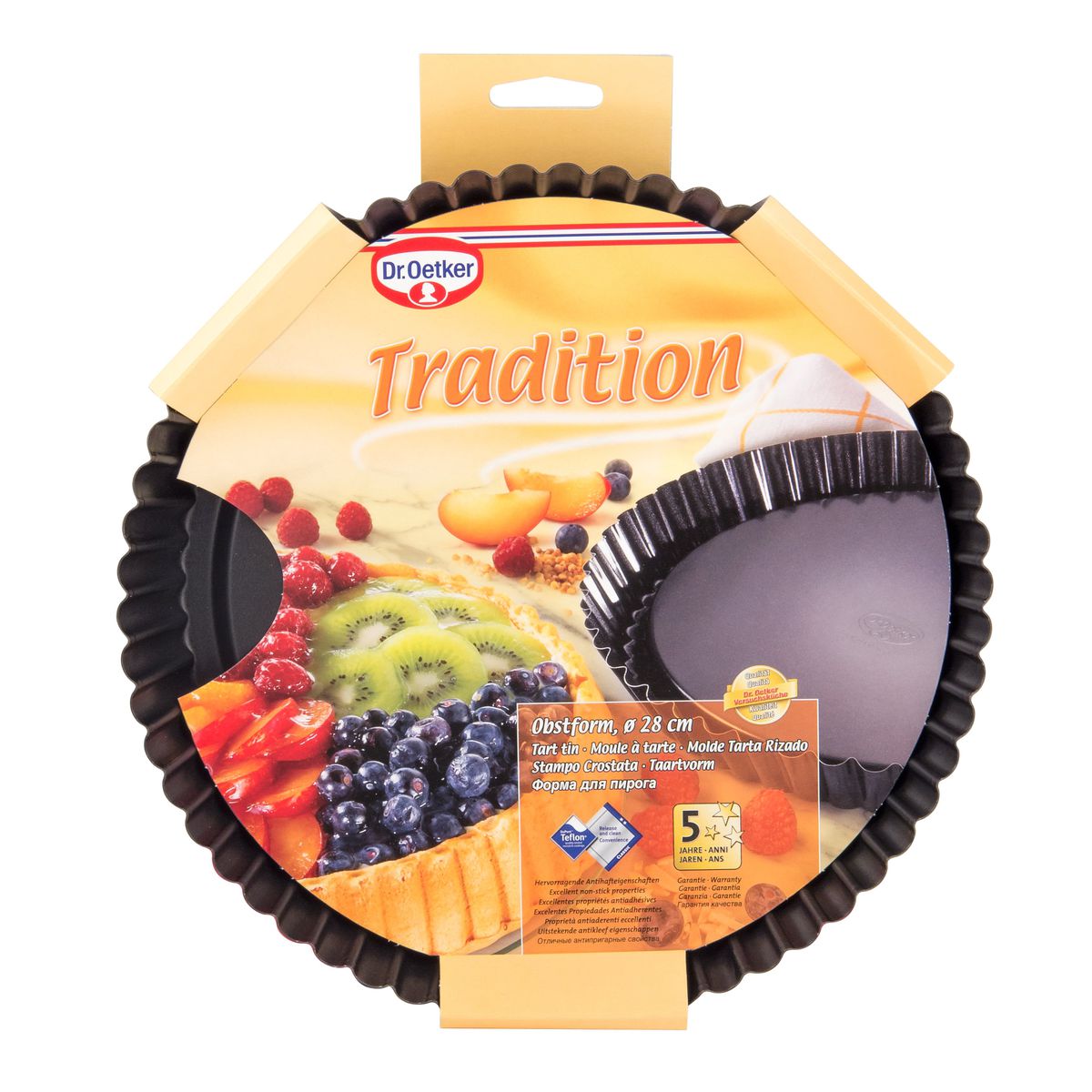 Lot de 2 moules à tarte renversée 28 cm  Tradition Dr. Oetker - Mathon - 6