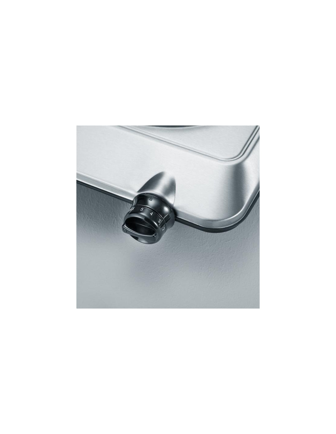 Rã©chaud 1 Plq 18 Cm - Env. 1 500 W - Tâ° Rã©glage Continu - Voyants - Dim 22,5x29x8 Cm - Inox Brossã©-noir Severin - Mathon - 2