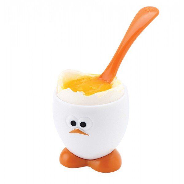 Coquetier enfant et sa cuillère - tête d