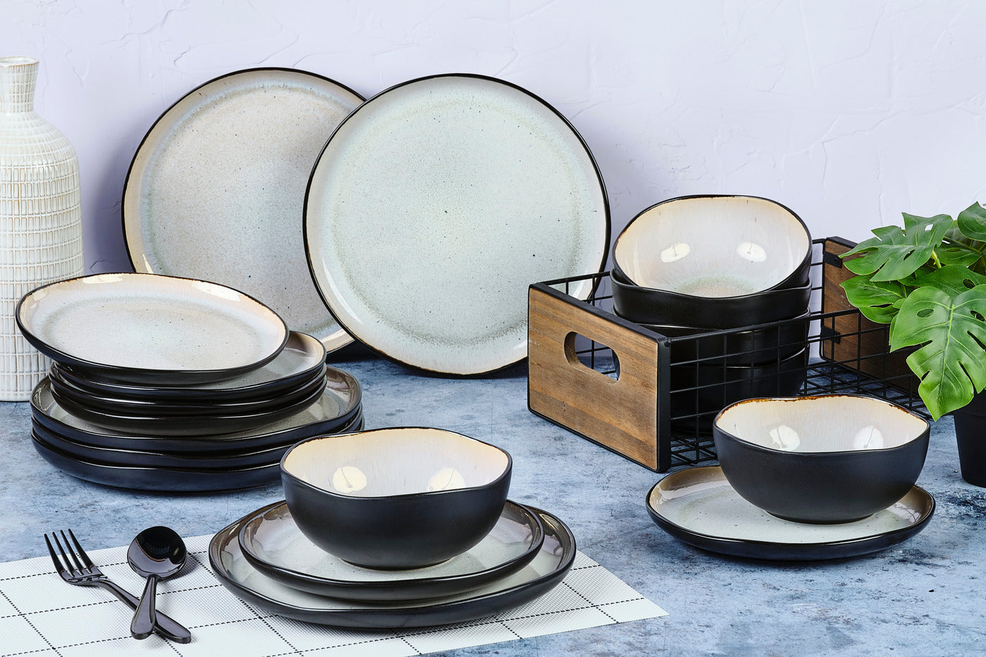 Service Les Essentiels IRIS - 18 pièces - Blanc ivoire Björn - Mathon - 2