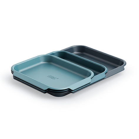 Set de 3 plaques de cuisson empilables Nest Joseph Joseph - Mathon - 1