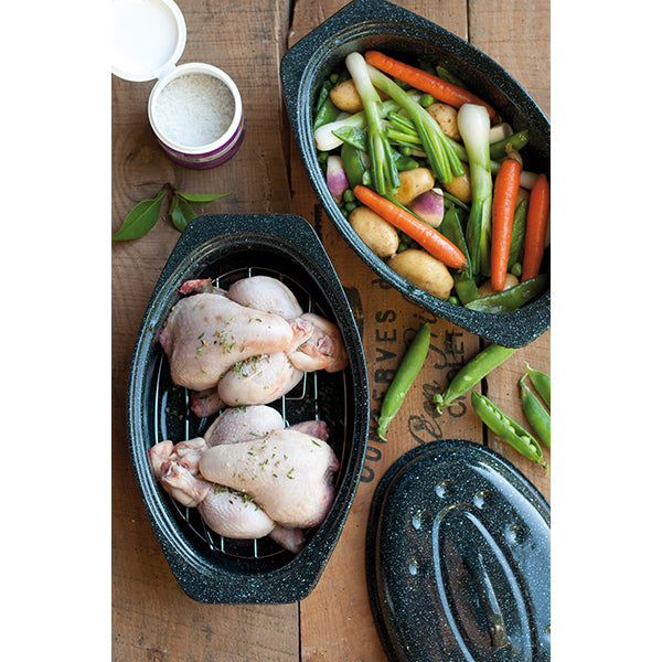 Roaster acier 2 4 personnes 33 cm Graniteware - Mathon - 6