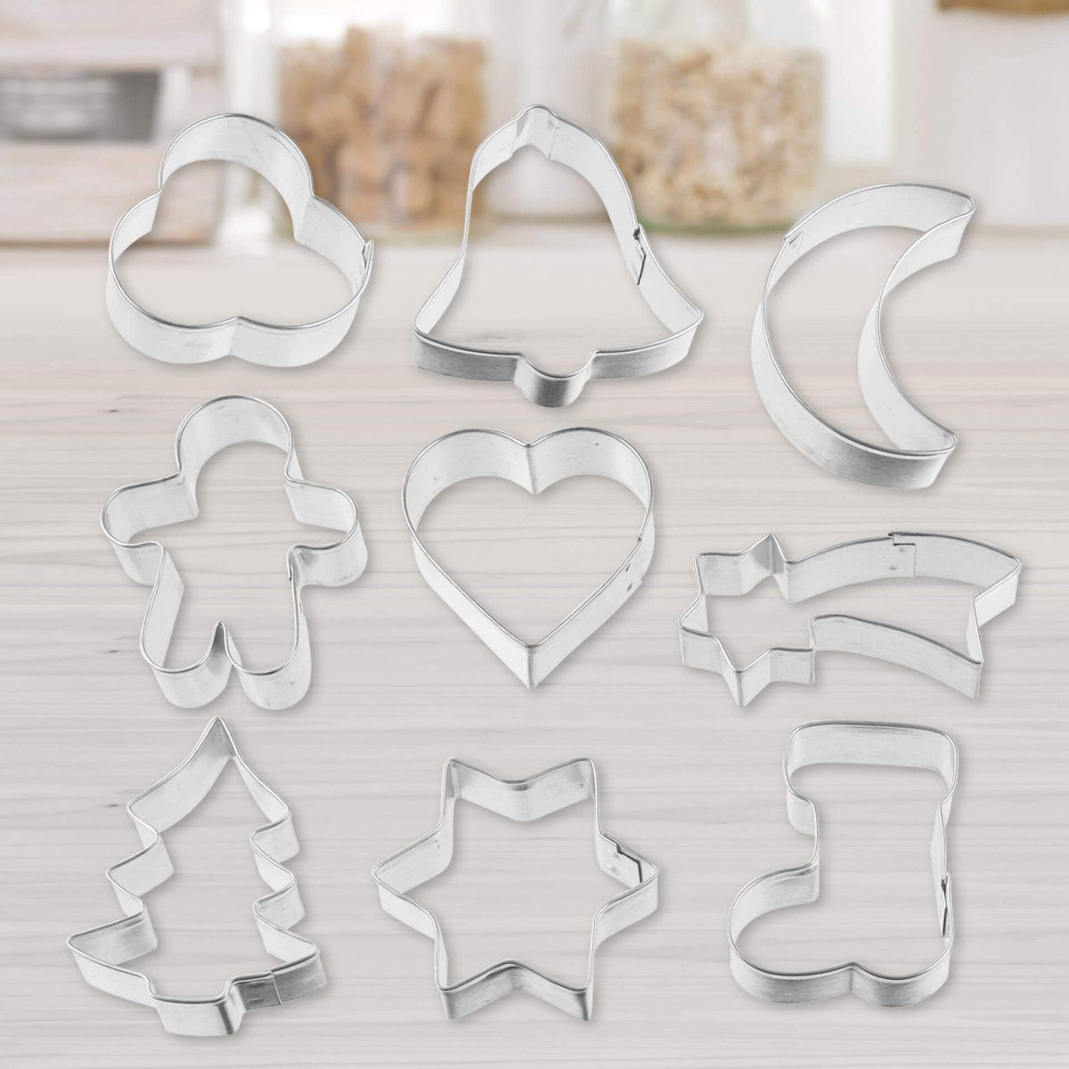 Ensemble avec plaque à pâtisserie extensible et 9 emporte-pièces sur cintre Zenker Zenker - Mathon - 6