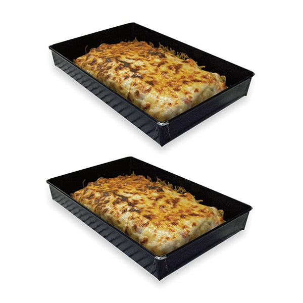 Lot de deux plats de cuisson anti-adhérent 28 cm NoStik - Mathon - 1
