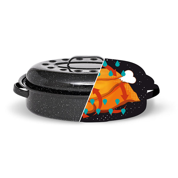 Roaster 40 cm avec livre offert Graniteware - Mathon - 2