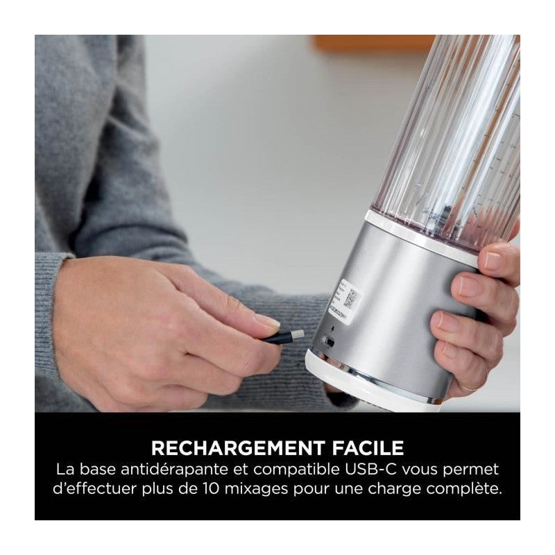 Blender Portable Sans Fil Ninja Blast - Blanc - Bc151euwh Ninja - Mathon - 4