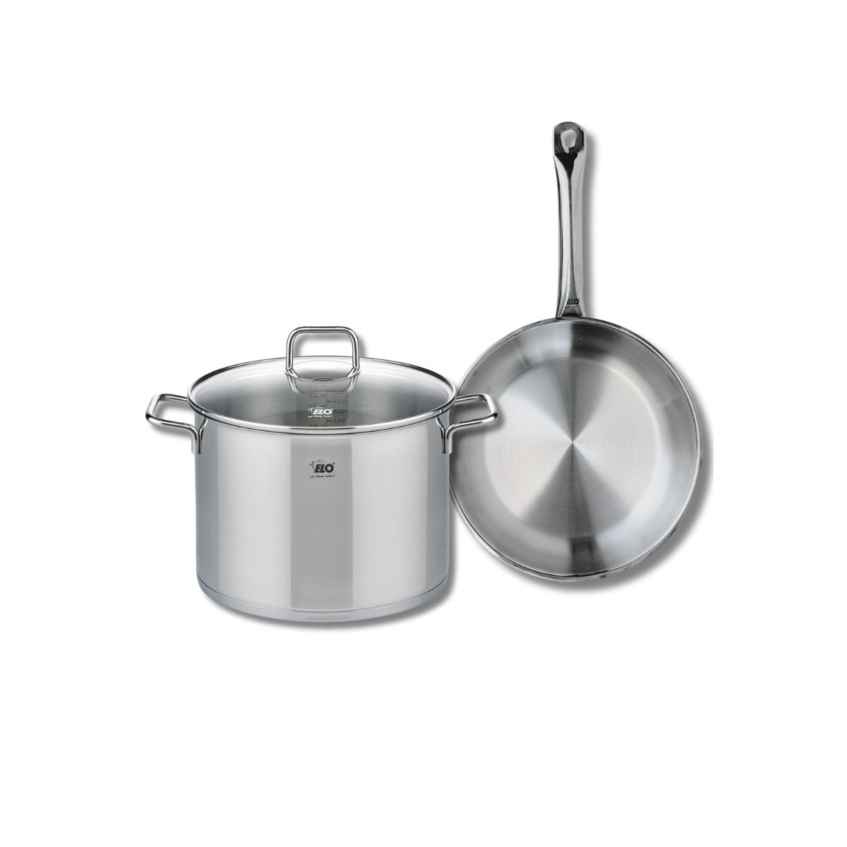 Ensemble de 1 Poêle de cuisson 28 cm et 1 faitout 26 cm  Profi Citrin Elo - Mathon - 1