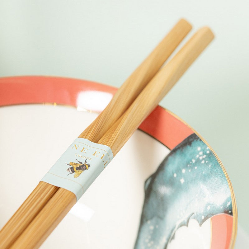 Under the sea - Coffret de 2 bols à riz avec baguettes - Sushi Yvonne Ellen - Mathon - 4