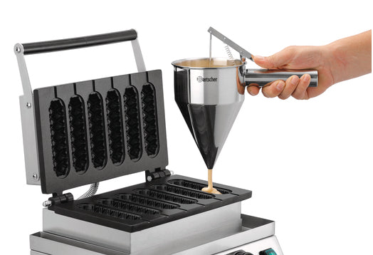 Gaufrier MDI lolly 600, 6 gaufre en épi, arrondie - Bartscher - Mathon - 2