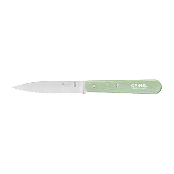 Couteau office N°113 lame crantée inox 10 cm sauge Opinel - Mathon - 1