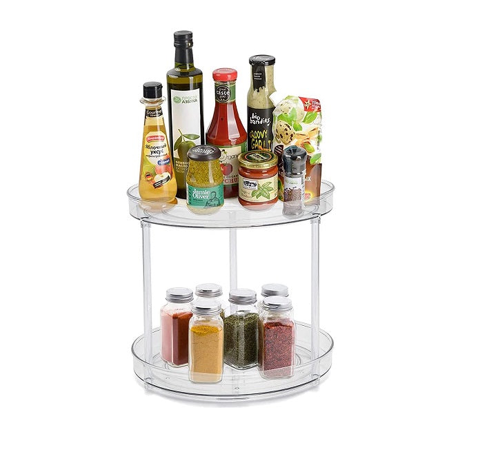 Plateau rotatif pour épices 2 étages transparent Vendos85 - Mathon