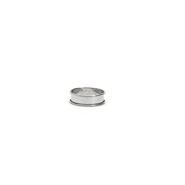 Cercle à tartelette inox perforé 6 cm De Buyer - Mathon - 1
