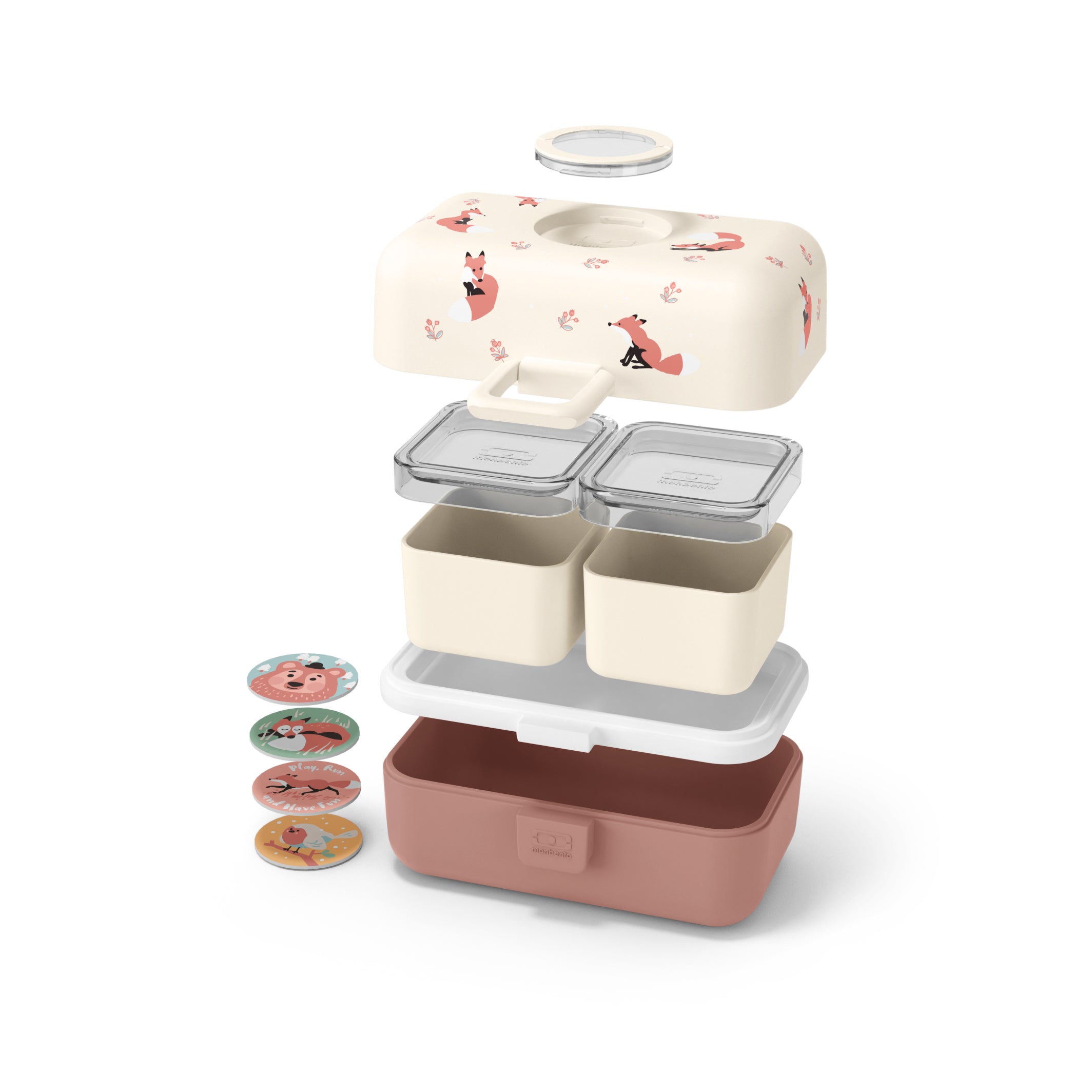 Lunch box à compartiments pour enfant Tresor 800ml Cannelle Renard Monbento - Mathon - 5
