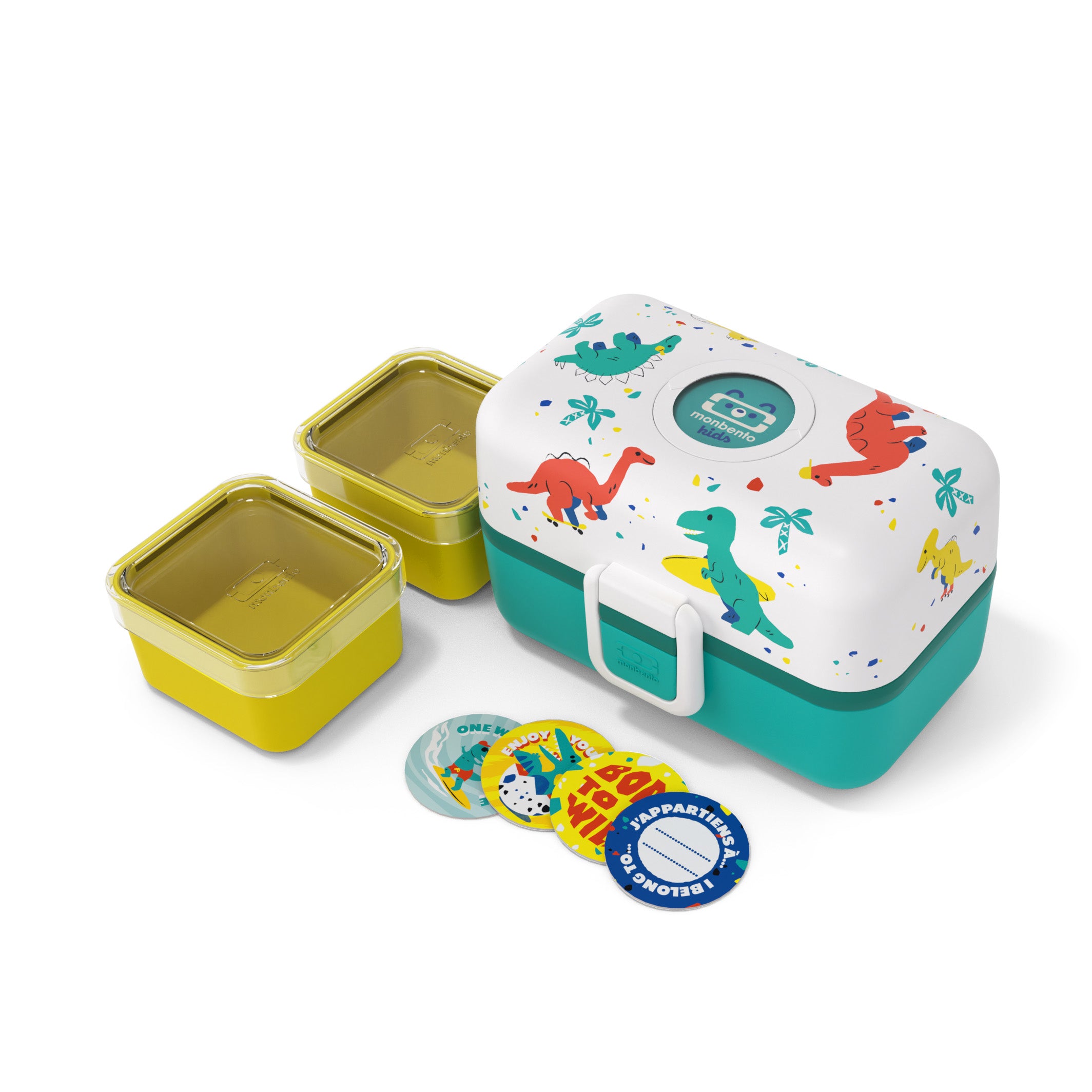 Lunch box à compartiments pour enfant Tresor 800ml Bleu Dino Monbento - Mathon - 4