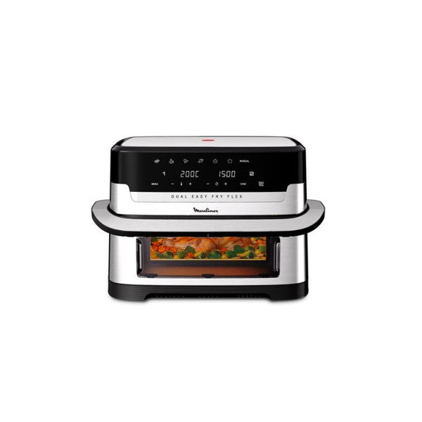 Friteuse Sans Huile Moulinex Easy Fry Dual Flex Ez922df0 9l Gris Moulinex - Mathon