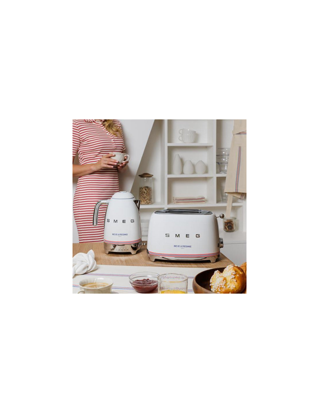 Bouilloire à température réglable blanc 1,7 L Smeg - Mathon - 5