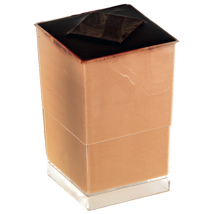 12Pcs - Verrine plastique PS transparent carrée "Quadra" 40x40x82mm 80ml FirstPack - Mathon