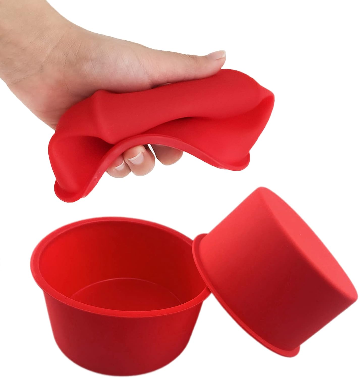 Ensemble de 4 Moule à gâteau en silicone 4 pouces Vendos85 - Mathon