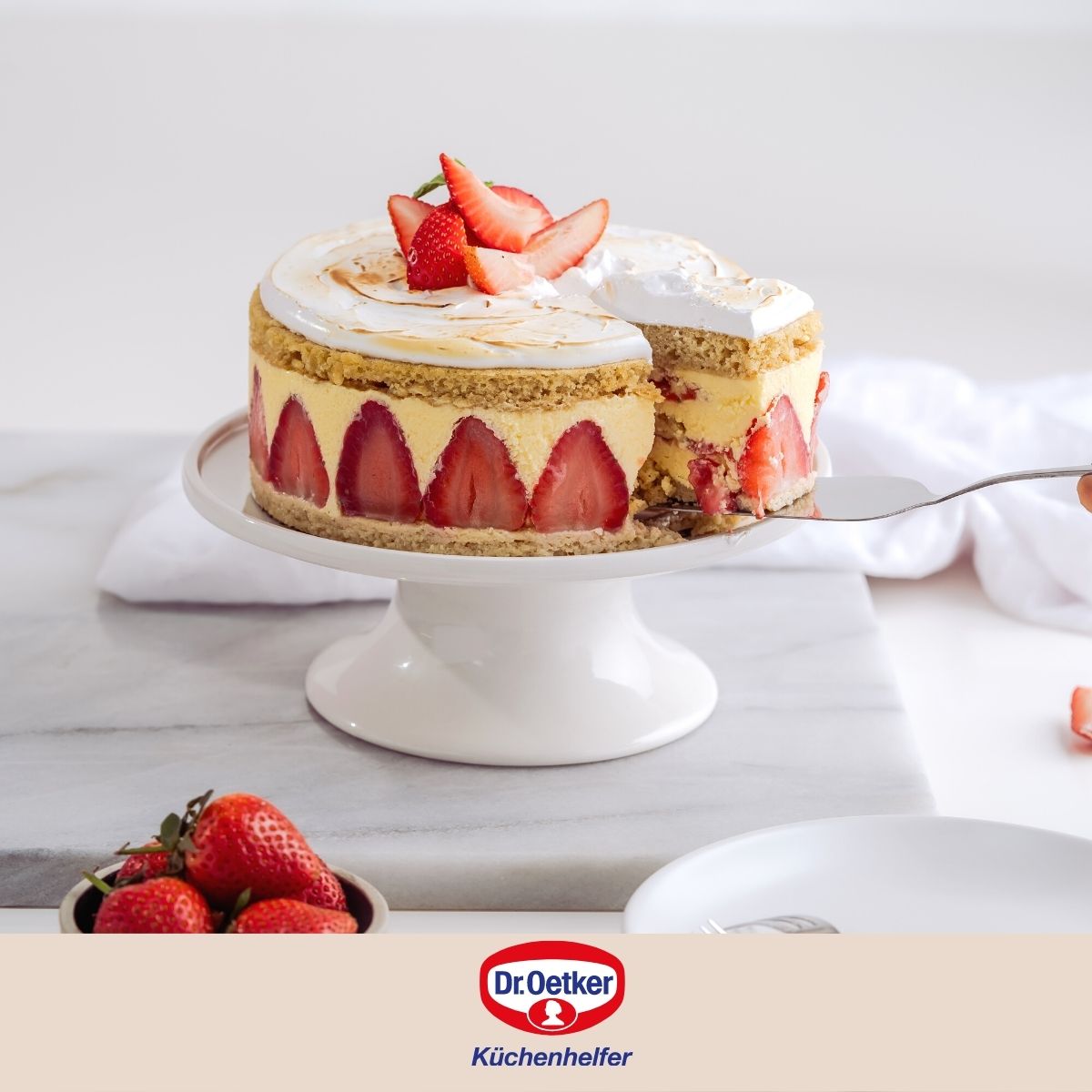 Ensemble de 2 Moules à manqué fond amovible 26,5 cm Dr Oetker Back Liebe Dr. Oetker - Mathon - 2