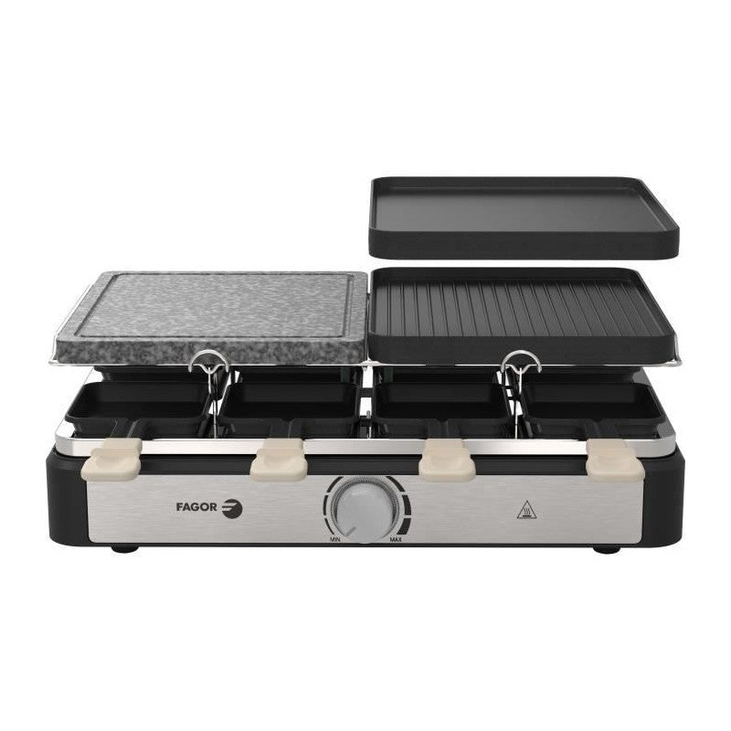 Raclette / Grill -   - Fgrg8 - 8 Personnes - Pierre De Cuisson - 1400w - Thermostat Réglable Fagor - Mathon - 3