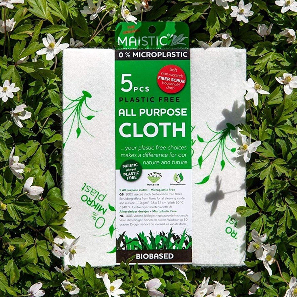 Lot de 5 carréponges biodégradables en cellulose de bois - Lot de 5 Astuceo - Mathon