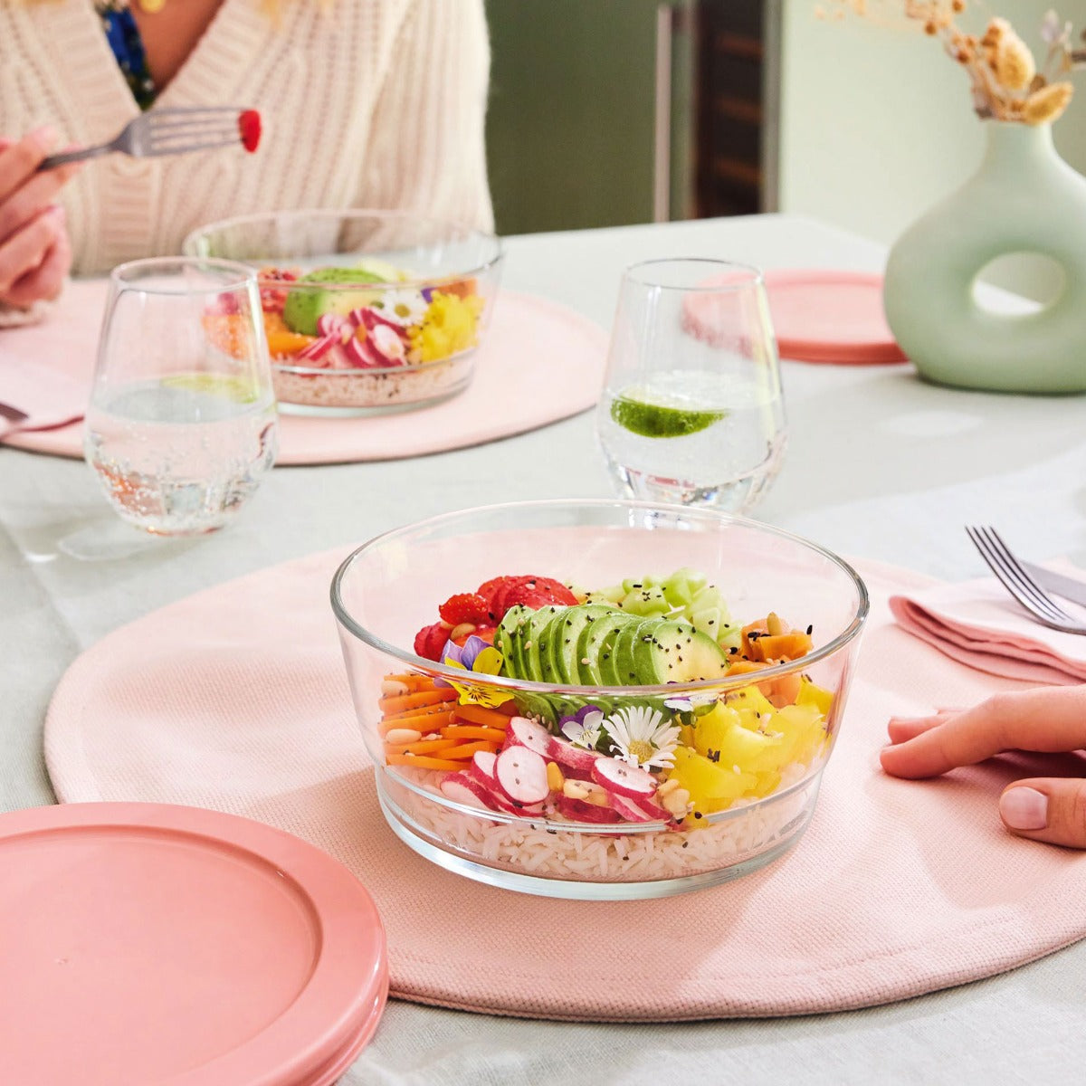 Boite de conservation 110 cl avec couvercle Eat & Joy Luminarc - Mathon - 6