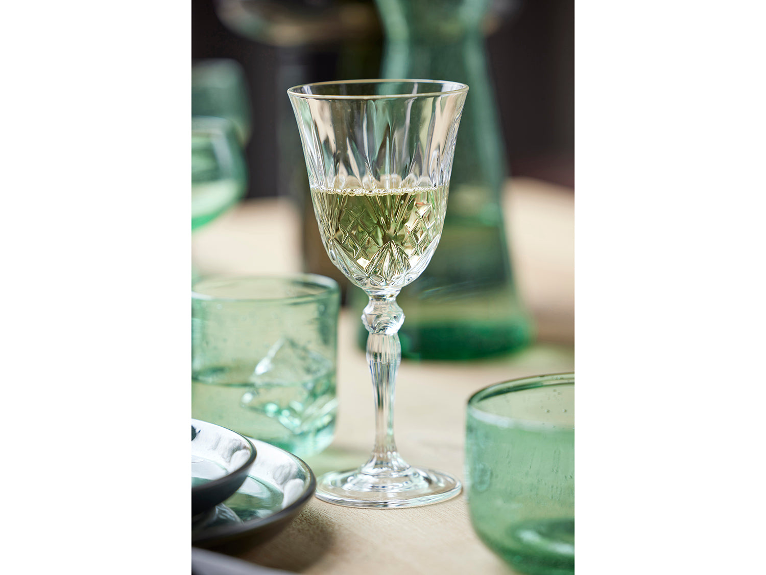 Set de 4 verres à vin blanc MELODIA Transparent Lyngby Glas - Mathon - 7