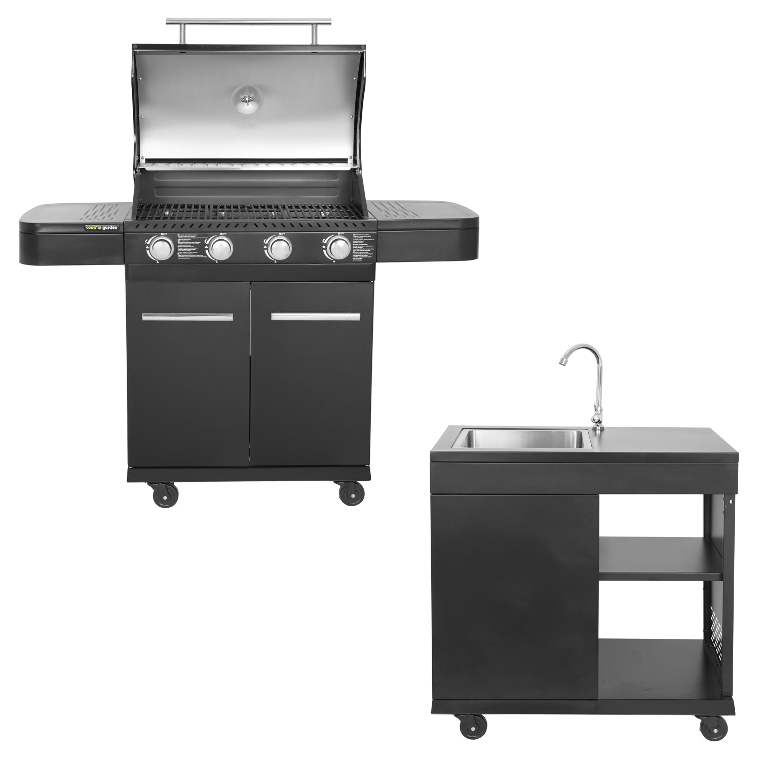 Cuisine extérieure modulable FYRA - 4 brûleurs Cook