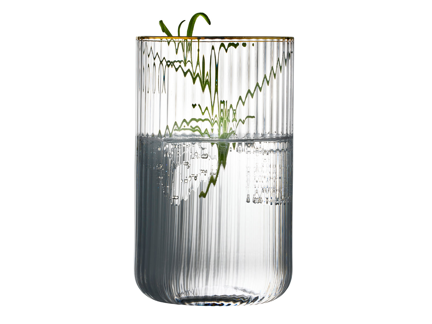 Verre highball Palermo Gold en  Transparent Lyngby Glas - Mathon - 2