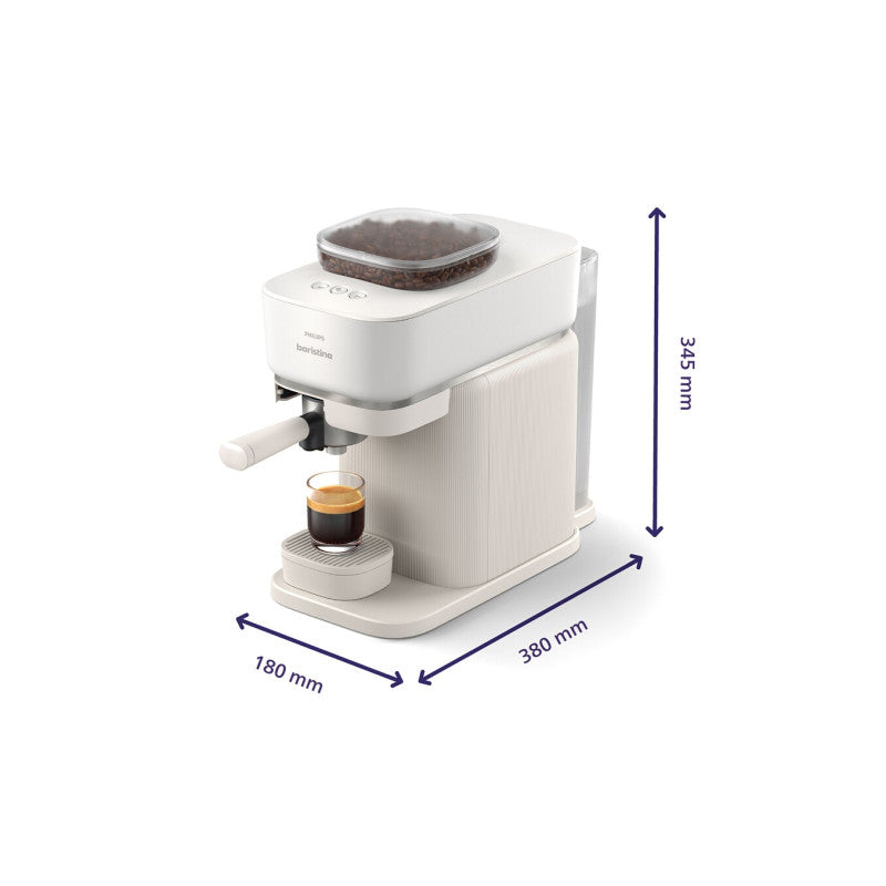 Expresso Avec Broyeur   Bar300 00 Baristina Blanc Philips - Mathon - 4